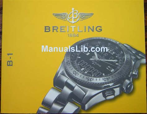 Breitling watch manual PDF